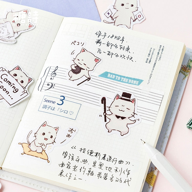 Cat Cute Selfie Stickers