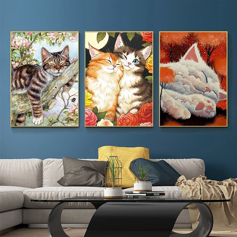 Cat Diamond Painting Kits