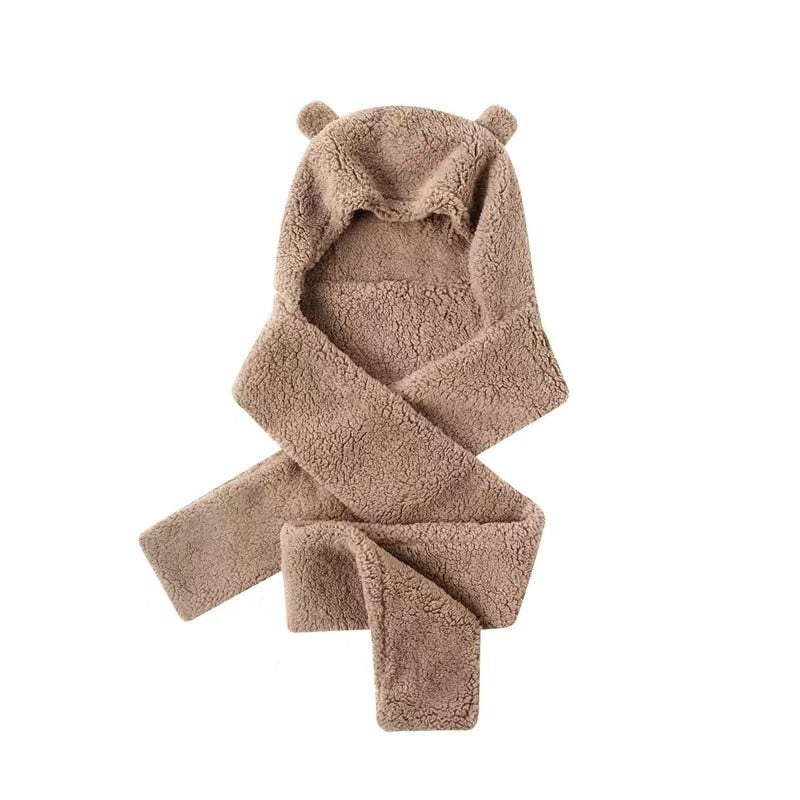 Cat Ear Hat Scarf Gloves Set - Cat beanie