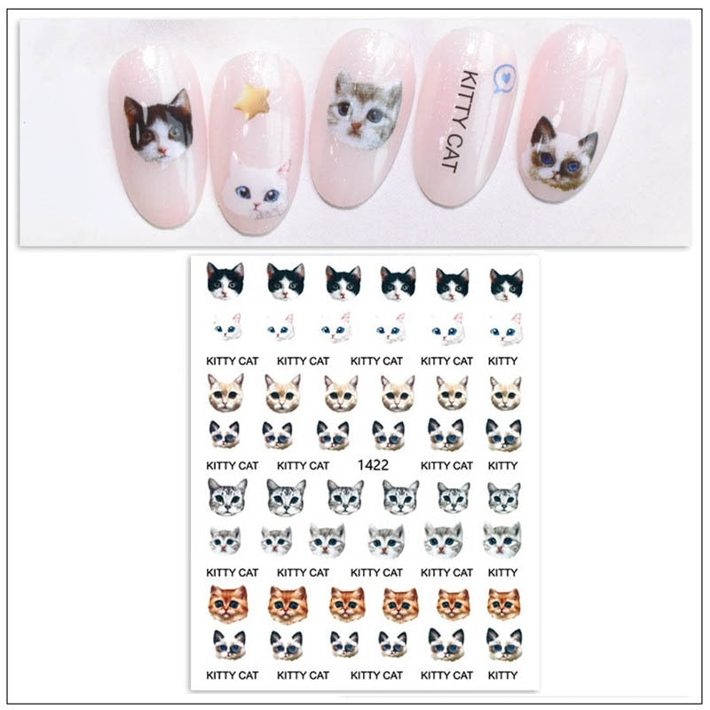 Cat Eye Nail Art Designs - Black