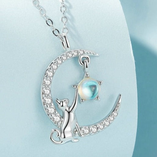 Cat Eye Necklace - Cat necklace