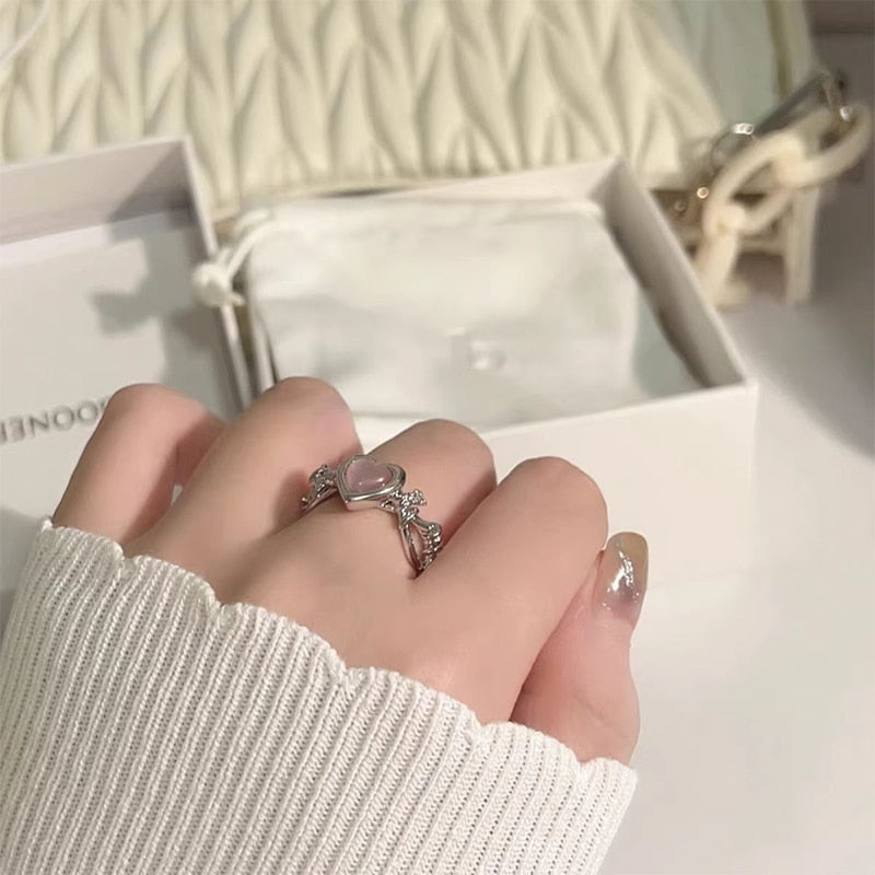 Cat Eye Stone Ring - cat rings