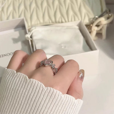 Cat Eye Stone Ring - cat rings