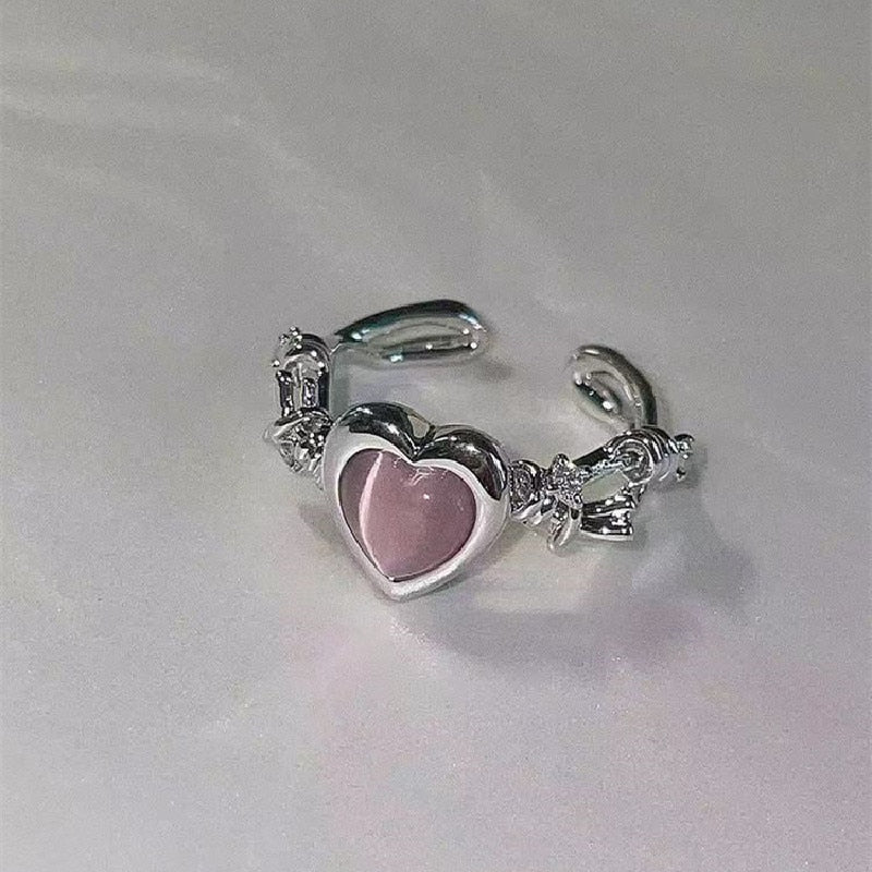 Cat Eye Stone Ring - cat rings