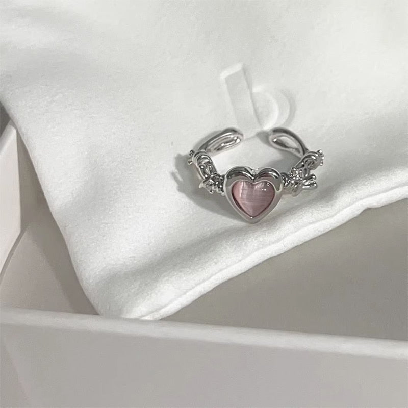 Cat Eye Stone Ring - cat rings