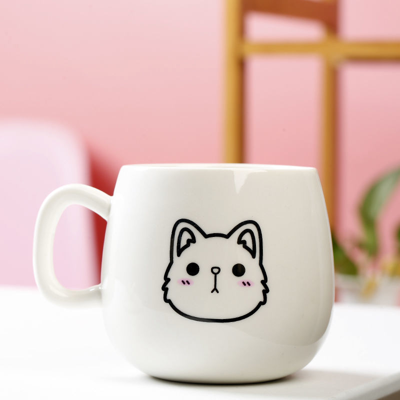 Cat Face Mug - Dazed Cat / 350ml