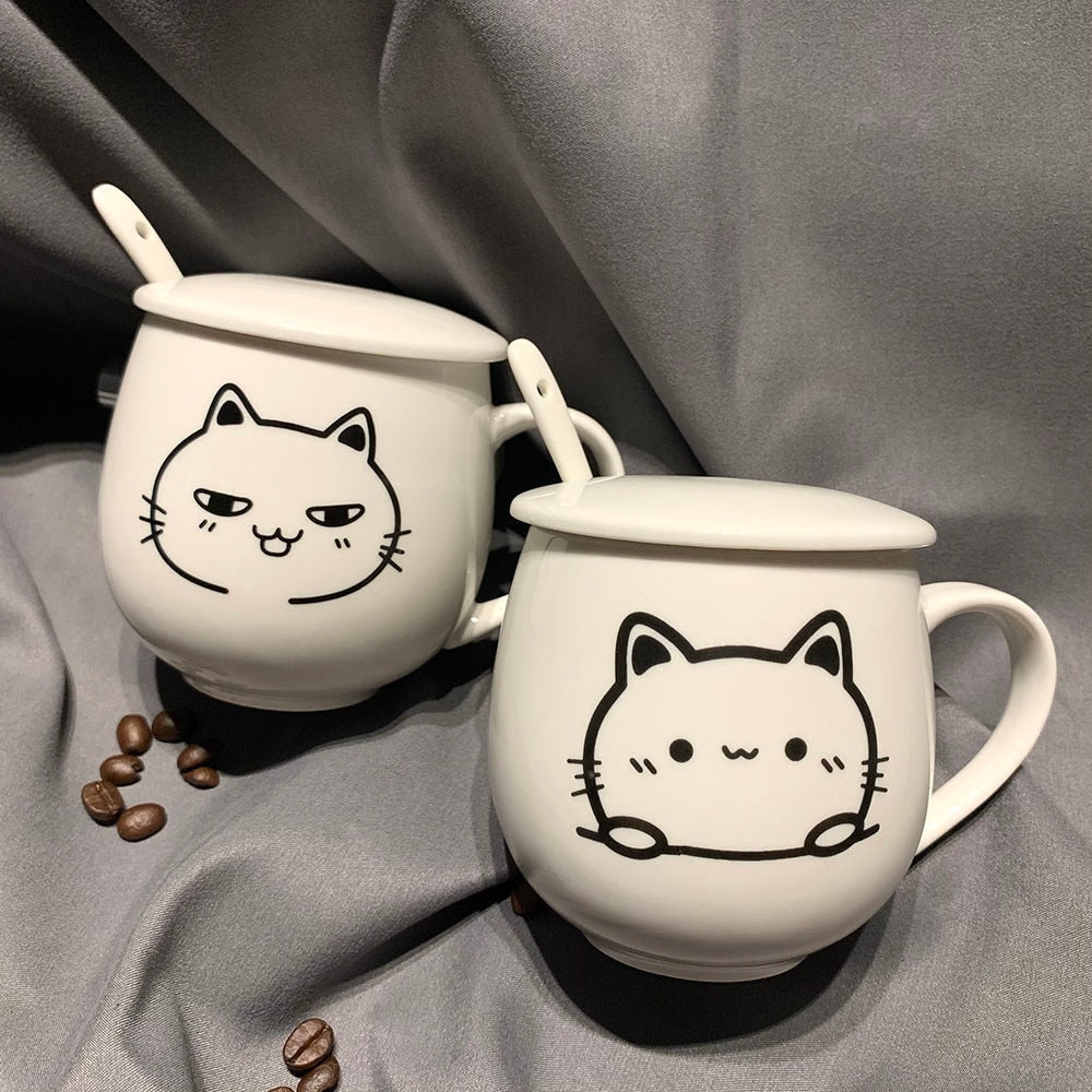 Cat Face Glass Mug – Meowingtons