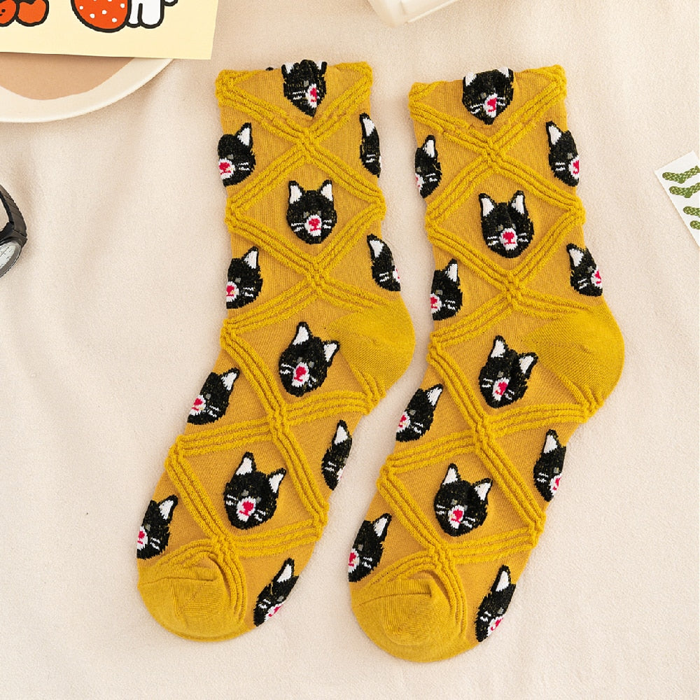 Cat Face Socks - Cat Socks