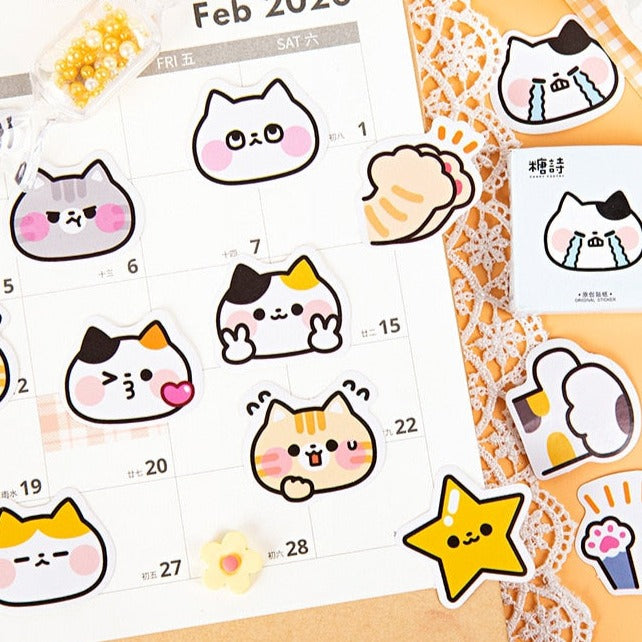 Cat Face Stickers