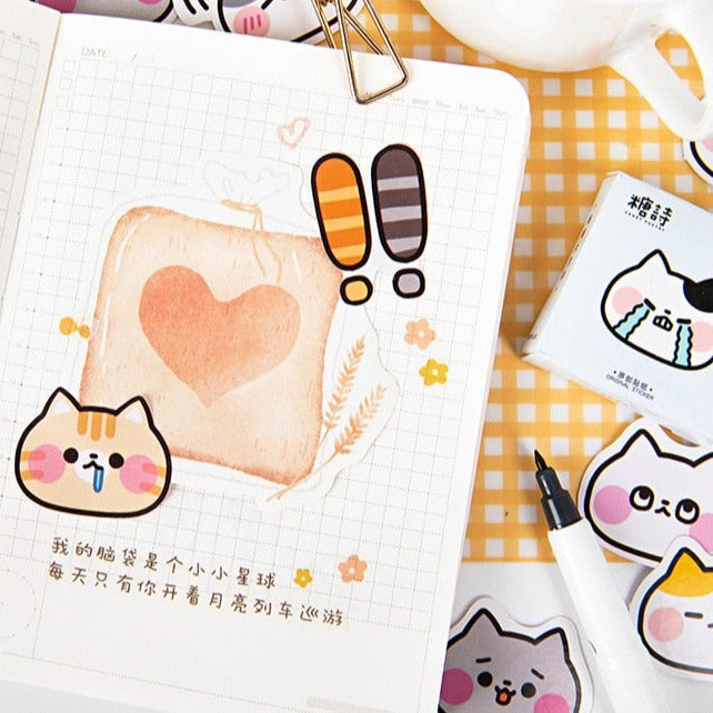 Cat Face Stickers
