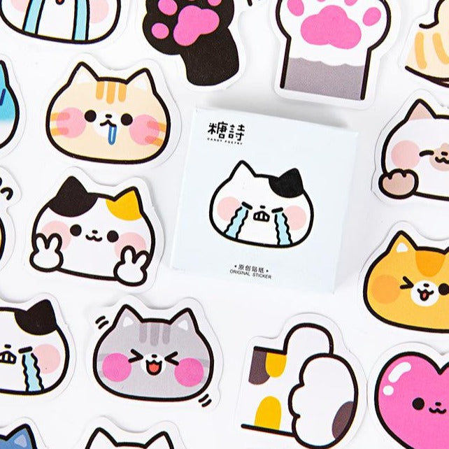 Cat Face Stickers