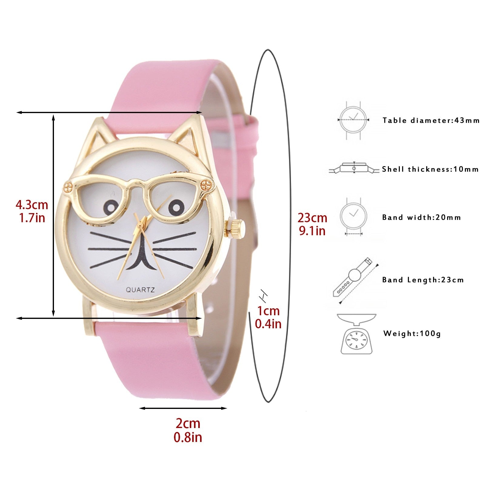 Cat Face Watch - Cat Watch