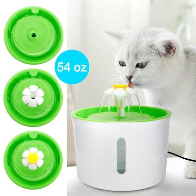 Cat Flower Water Fountain - Cat water fountain