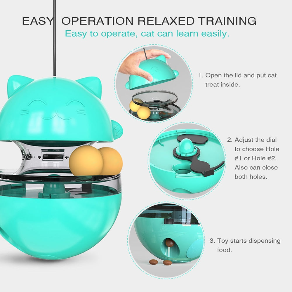 Cat Food Dispenser Toy - Cat Food Dispenser