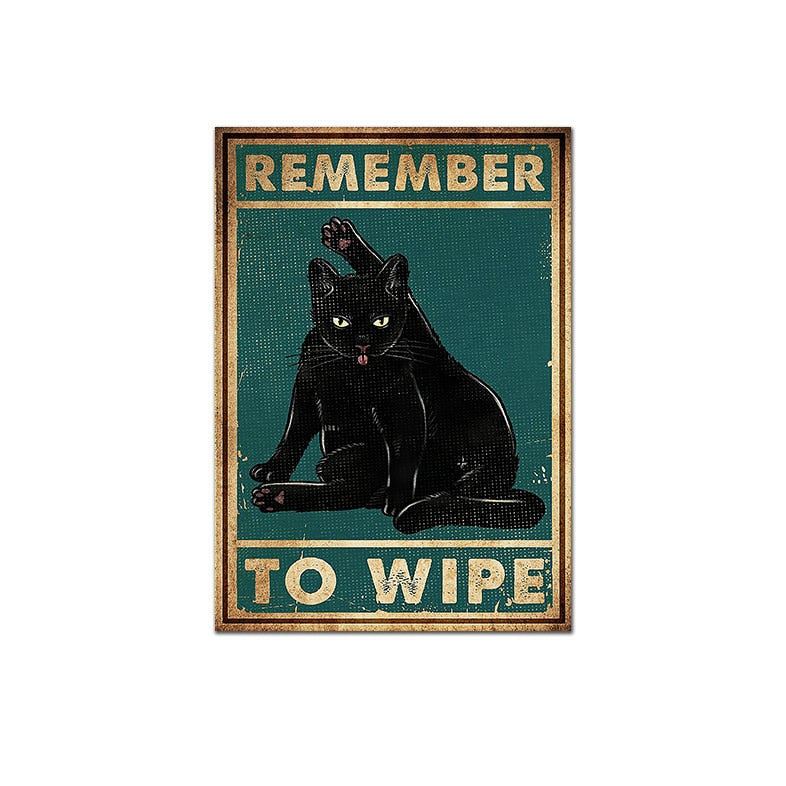 Cat Funny Posters - 10x15cm No Frame / Remember - Cat poster
