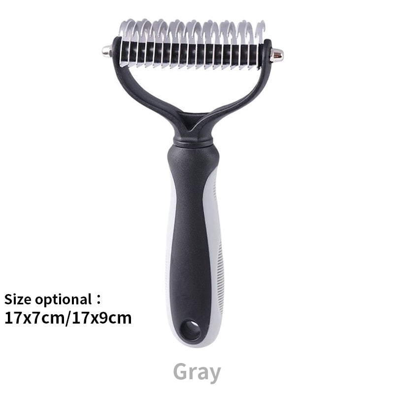 Cat Grooming Brush - Grey / 17x7cm