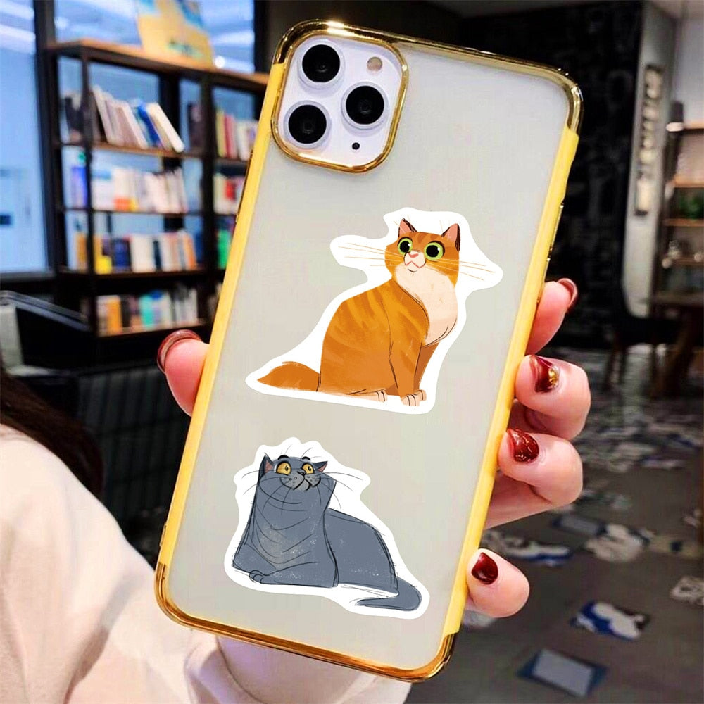 Cat Grumpy Eye Stickers