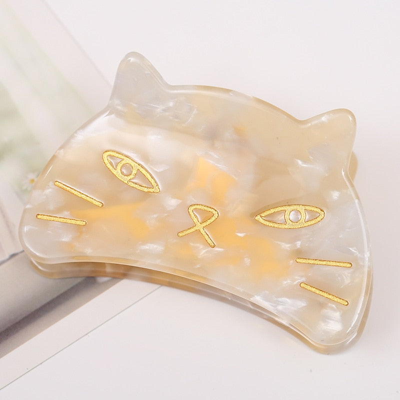 Cat Hair Clip - Yellow - Cat hair clips