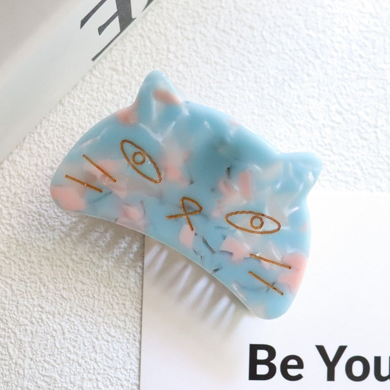 Cat Hair Clip - Blue - Cat hair clips