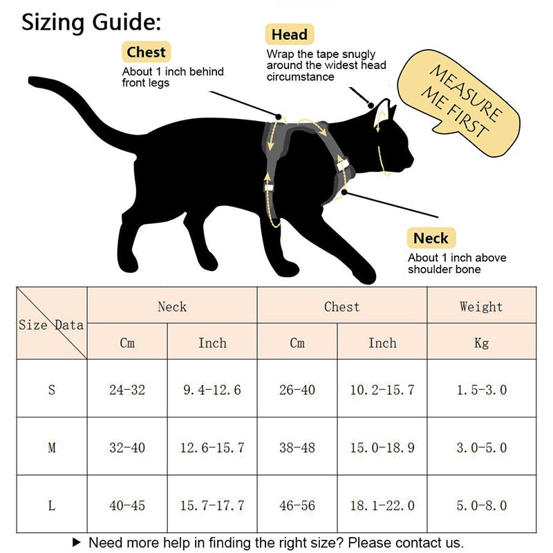 Cat Harness Leash with Backpack - cat harness leash