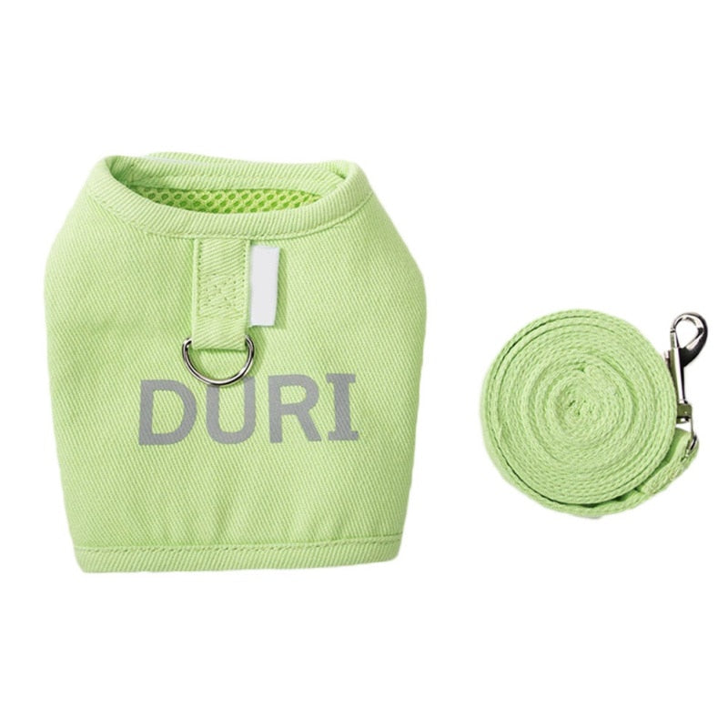 Cat Harness Velcro - Green / S - cat harness leash