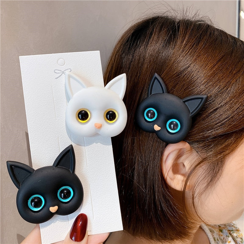 Cat Head Hair Clip - Cat hair clips