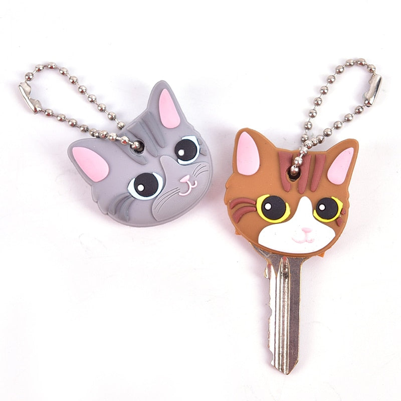 Cat Head Keychain - Cat Keychains