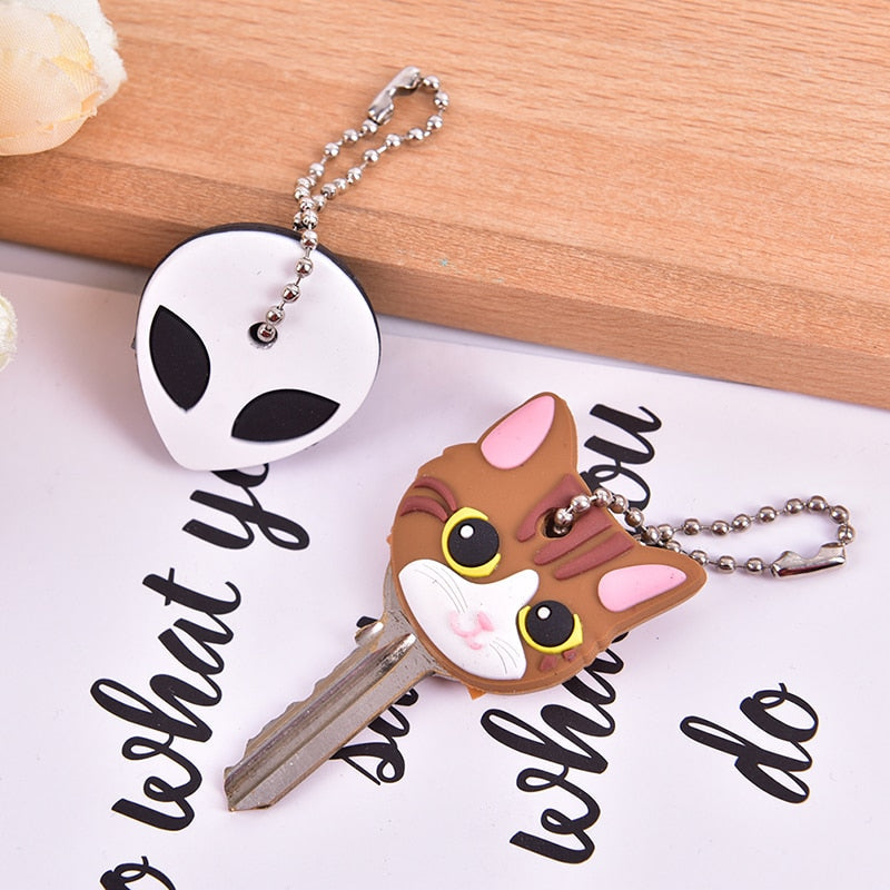 Cat Head Keychain - Cat Keychains