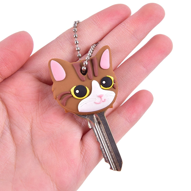 Cat Head Keychain - Cat Keychains