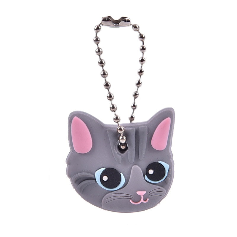 Cat Head Keychain - Cat Keychains