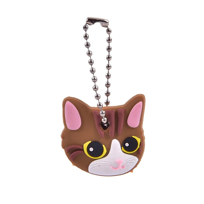Cat Head Keychain - Cat Keychains