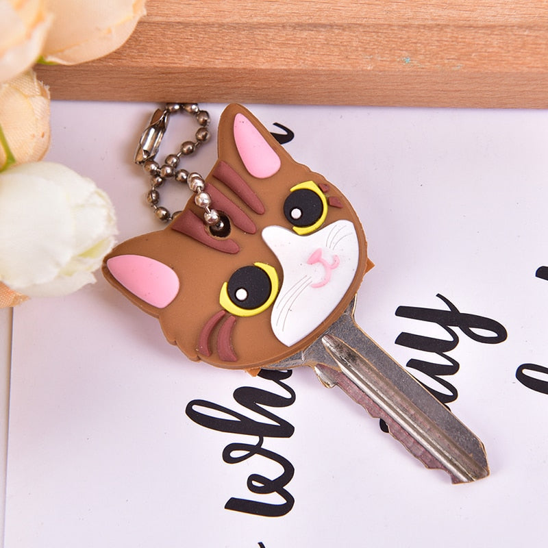 Cat Head Keychain - Cat Keychains