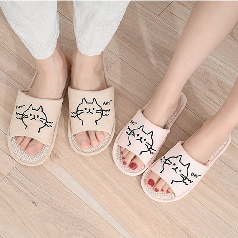 Cat House Slippers - Cat slippers