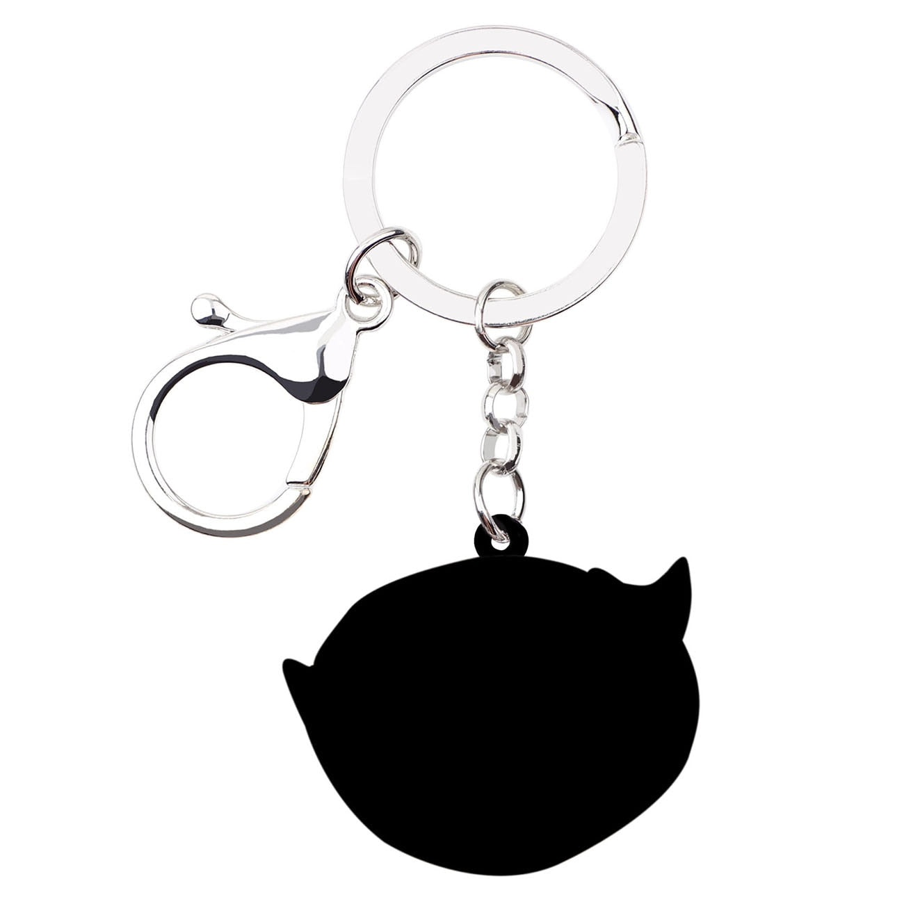 Cat in Basket Keychain - Cat Keychains
