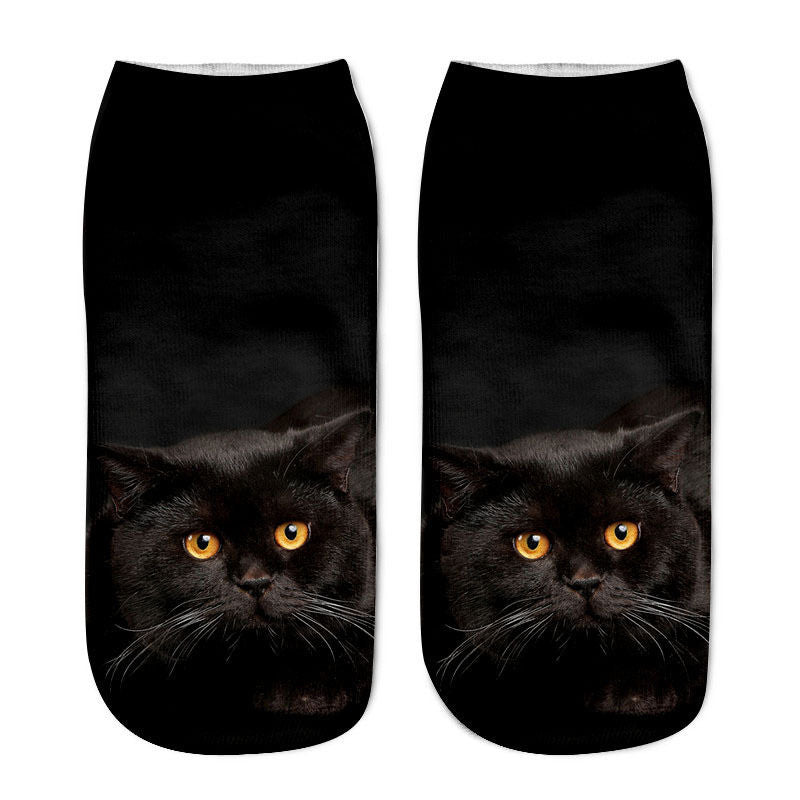 Cat in sock - Black - Cat Socks