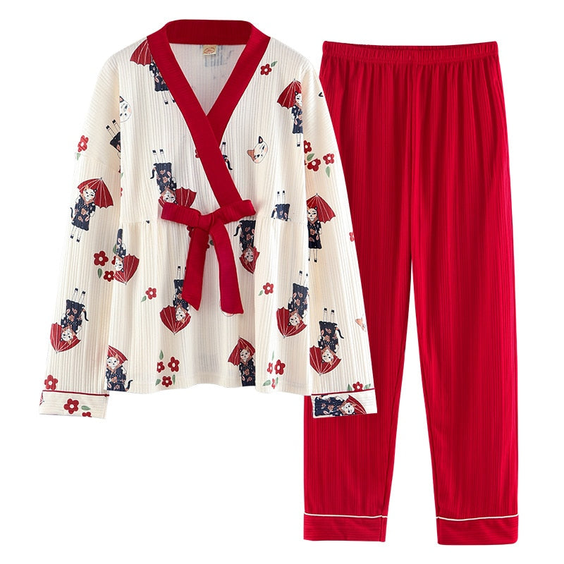 Cat Japanese Pajama - Cat pajamas