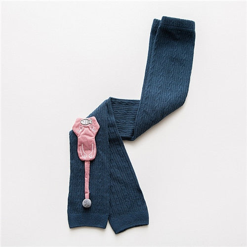 Cat Kid Tights - Green / S 1 to 3 Years - Cat Tights