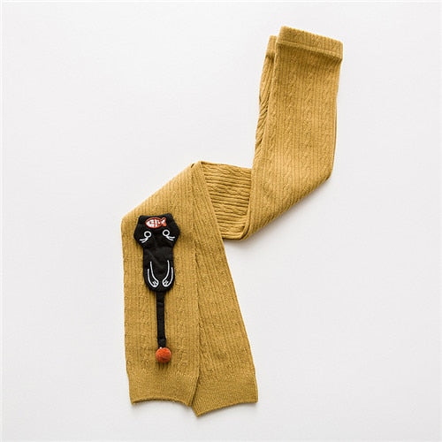 Cat Kid Tights - Yellow / S 1 to 3 Years - Cat Tights