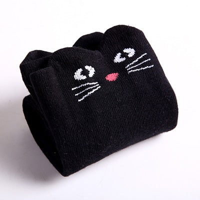 Cat Knee High Socks - Black cat / 3 to 12 years old - Cat