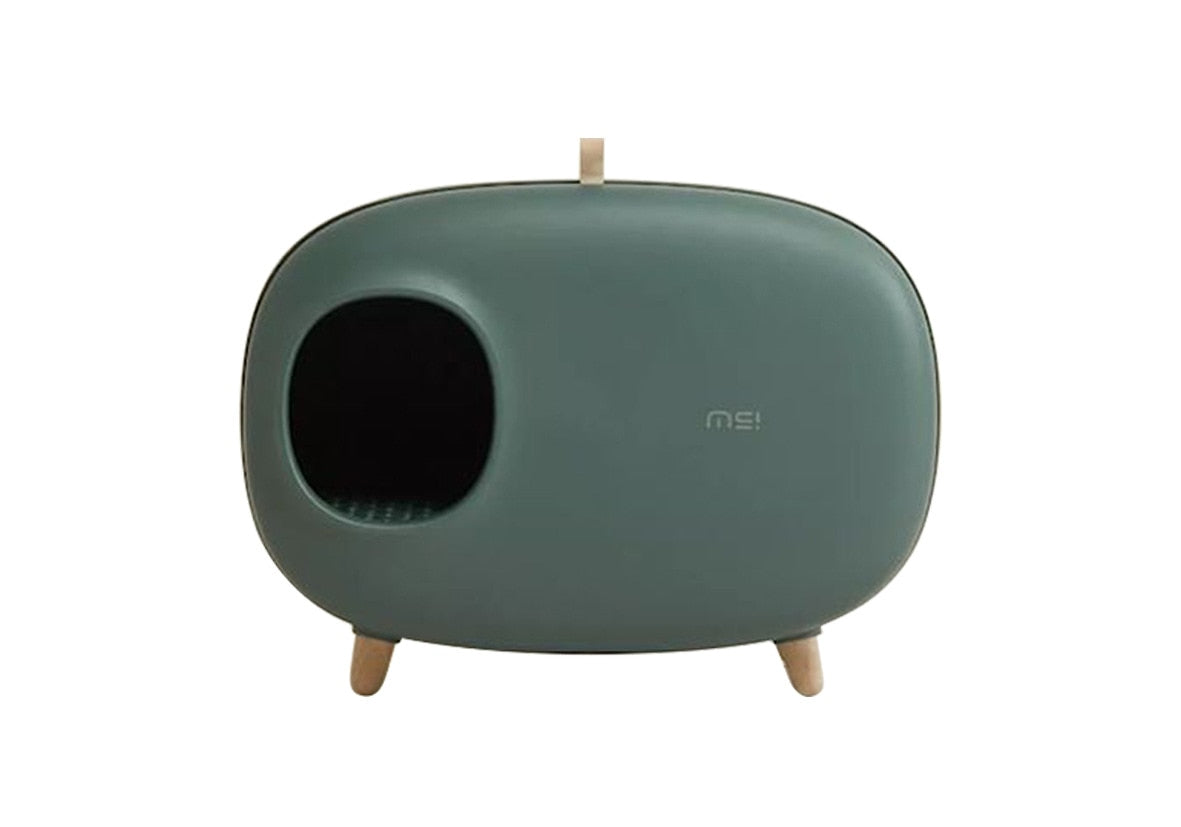 Cat Litter Box House - Dark Green - Cat litter Box