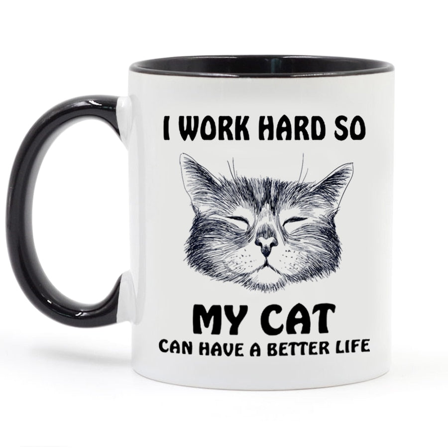 Cat Lover Mug - Black / 301-400ml