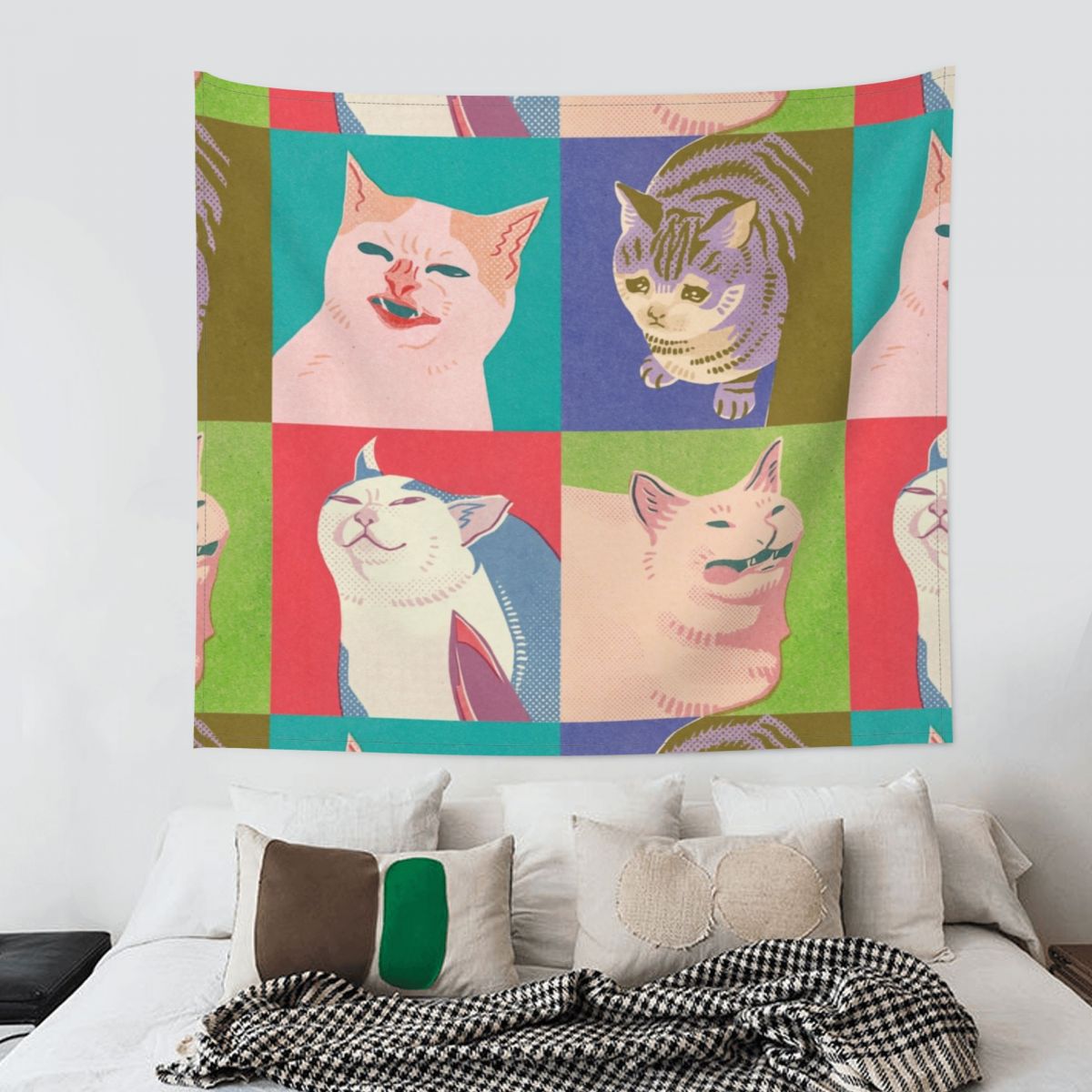 Cat Meme Tapestry - Cat Tapestry