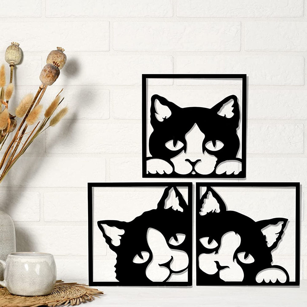 Cat Metal Wall Art – Meowden® - Main Image