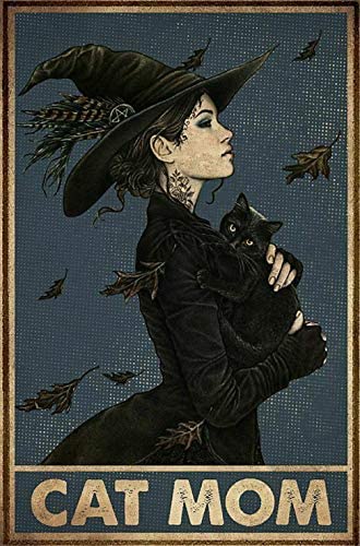Cat Mom Poster - A4 21x30cm No Frame / Blue - Cat poster
