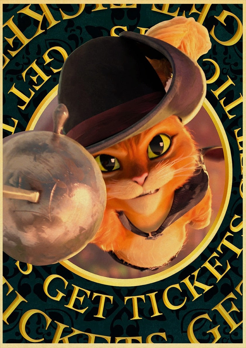 Cat Movie Posters - 30X21cm / Ticket - Cat poster