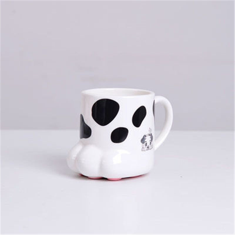 Cat Mug with Feet and Balls - White / 201-300ml