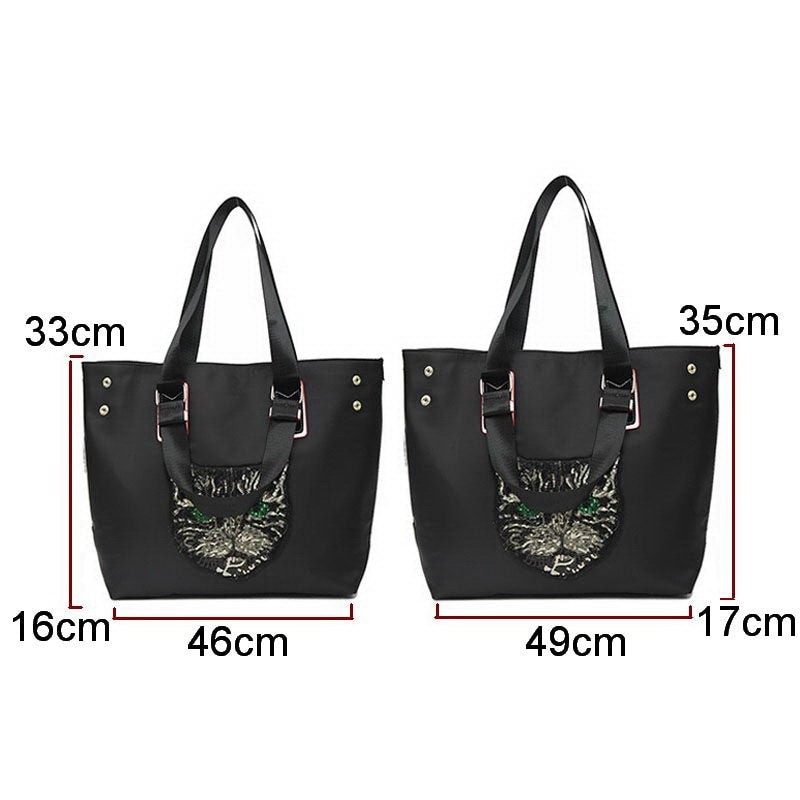Cat Pattern Handbag - Cat Handbag