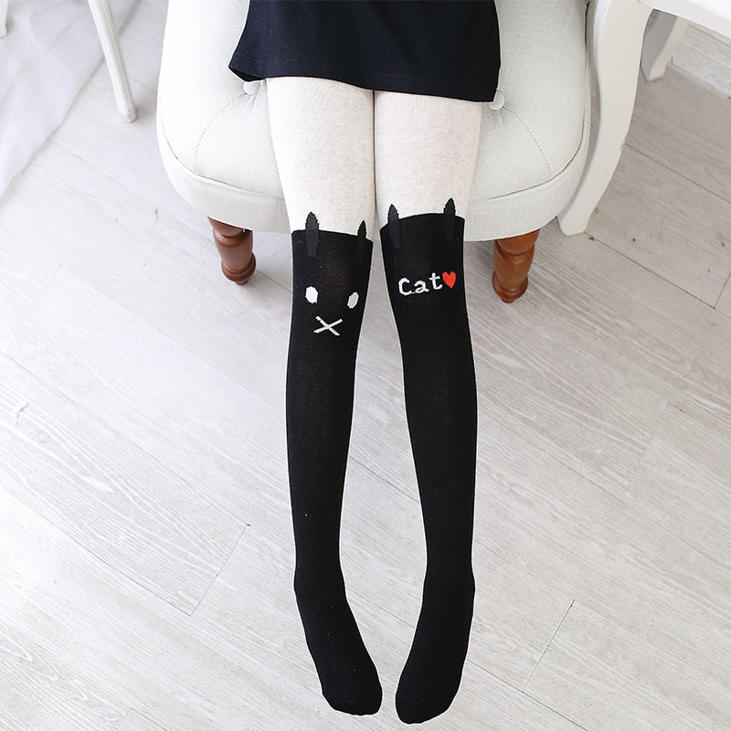 Cat Pattern Pantyhose - Cat Tights
