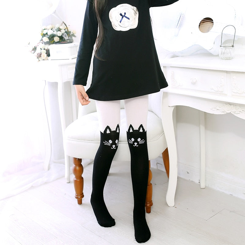 Cat Pattern Pantyhose - Cat Tights