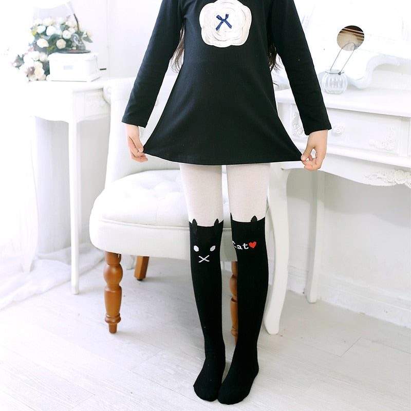 Cat Pattern Pantyhose - Cat Tights